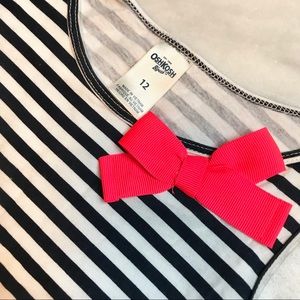 🎀 Oshkosh B’gosh Stripes & Bow Tank Size 12 🎀